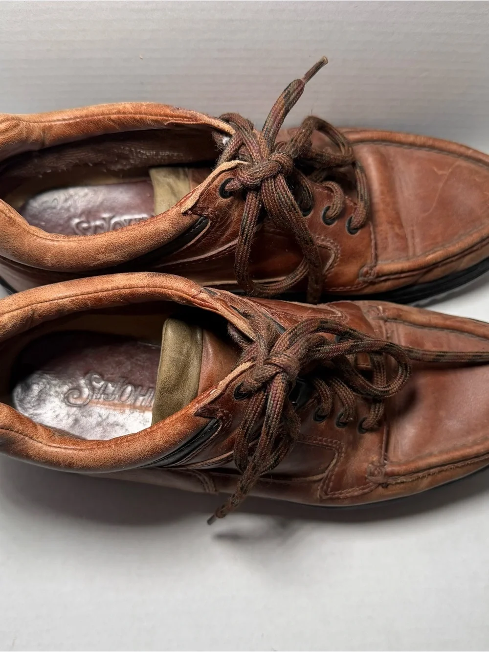 Vintage St John’s Bay Leather Tan Boots Men’s 9 M